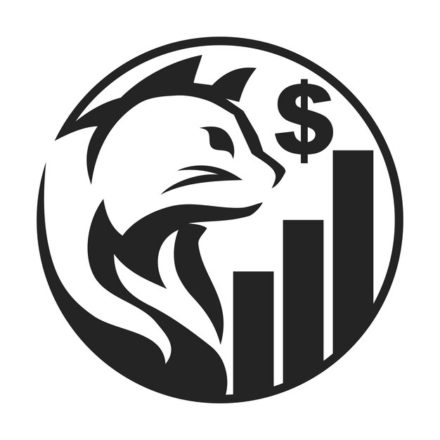 Plantilla de logotipo de gato icono de identidad de marca aislado resumen gráfico vectorial