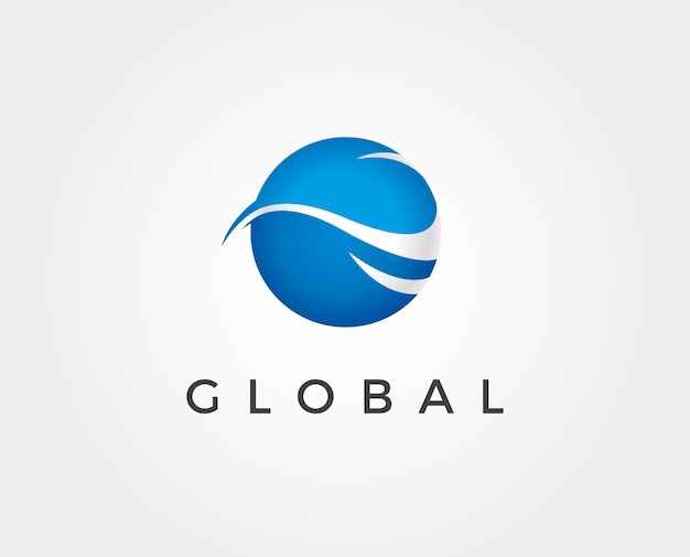 Plantilla de logotipo global mínima