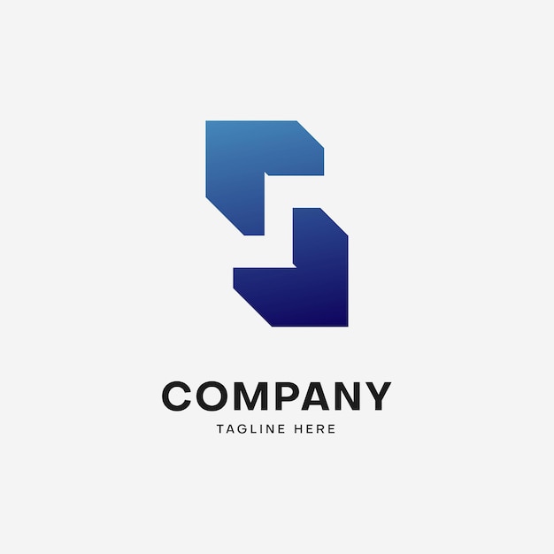 plantilla de logotipo de gradiente minimalista