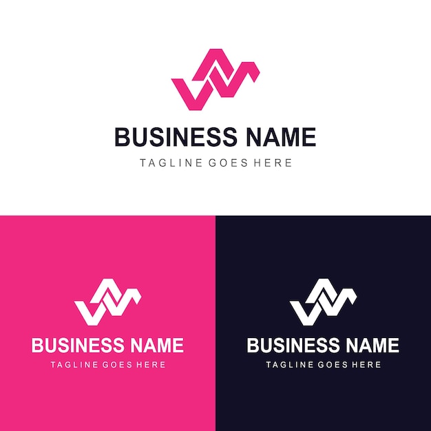 plantilla de logotipo de gradiente vectorial con forma abstracta