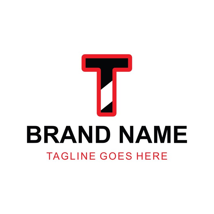 plantilla de logotipo de gradiente vectorial libre t