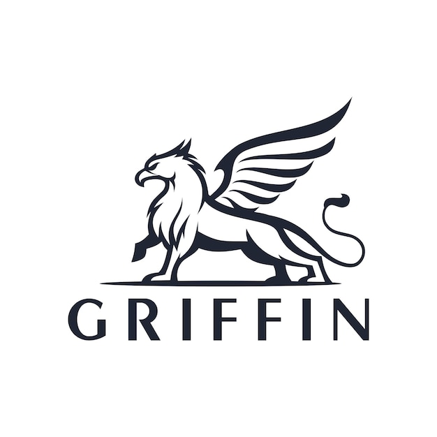 Plantilla de logotipo de griffin