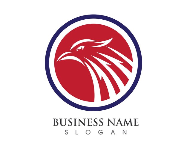 Plantilla de logotipo de halcón