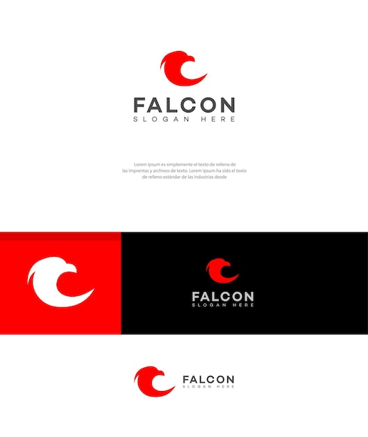 plantilla del logotipo del halcón