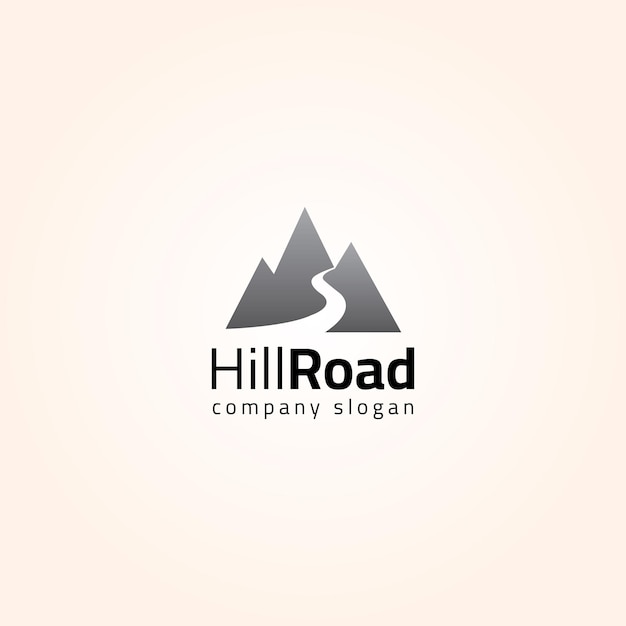 Plantilla de logotipo de hill road