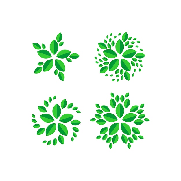 Plantilla de logotipo de hoja
