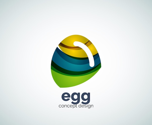 Plantilla de logotipo de huevo vectorial
