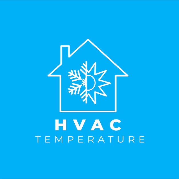 Vector plantilla de logotipo de hvac profesional