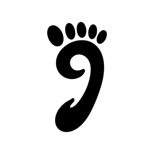 Plantilla de logotipo de icono para el cuidado de los pies y el cuidado de los pies y los tobillos