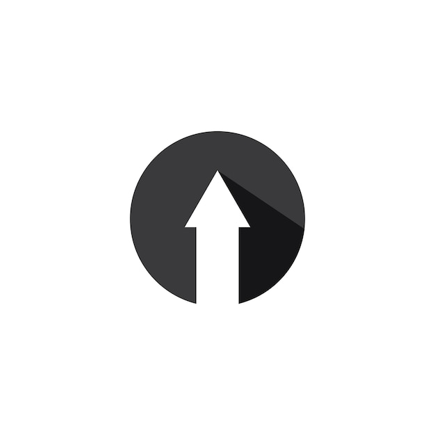 Plantilla de logotipo de icono de ilustración de vector de negocio de flechas