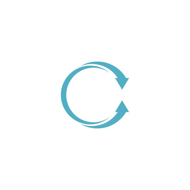 Plantilla de logotipo de icono de ilustración vectorial de flechas