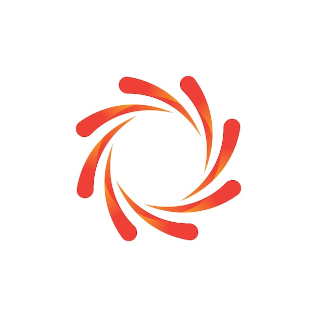 Plantilla de logotipo de icono vectorial Sol sobre el horizonte