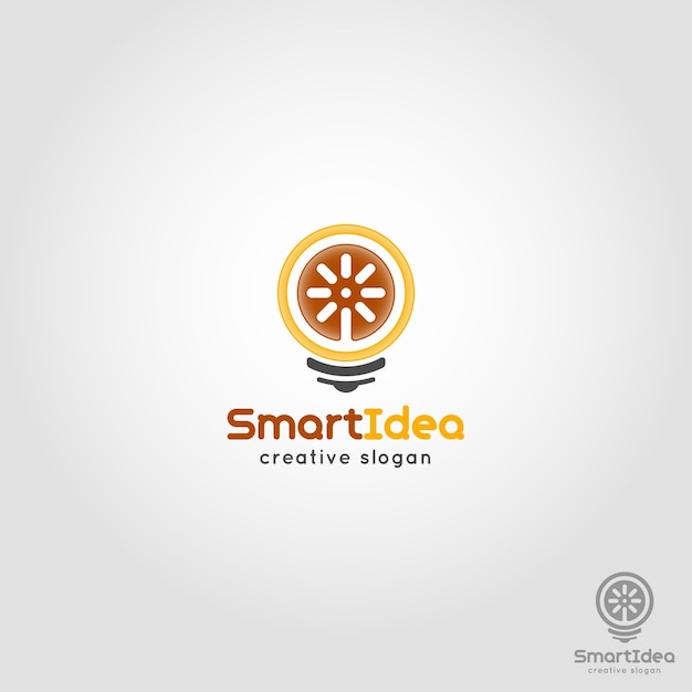 Plantilla de logotipo de idea inteligente