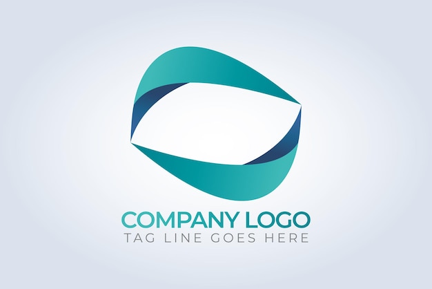 Plantilla de logotipo de identidad de la empresa Tema de color único Fondo resumen