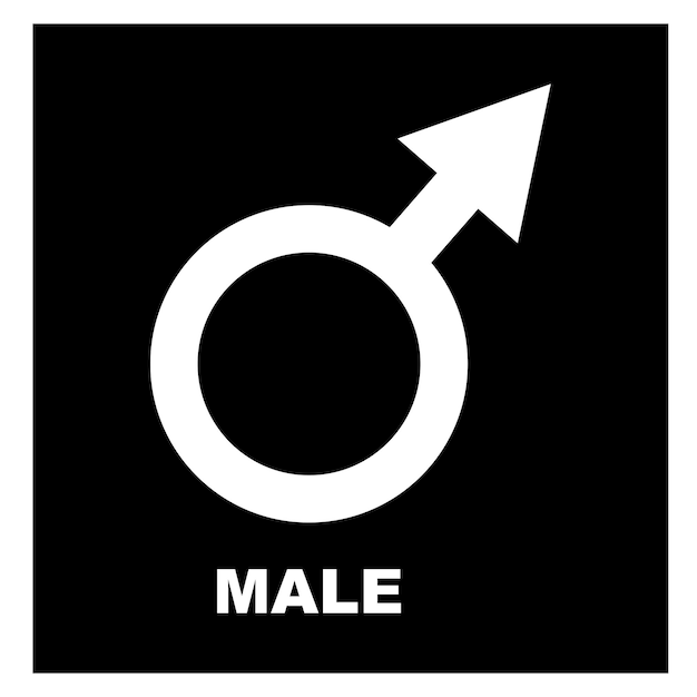 plantilla de logotipo de ilustración de icono de género o vector de símbolo