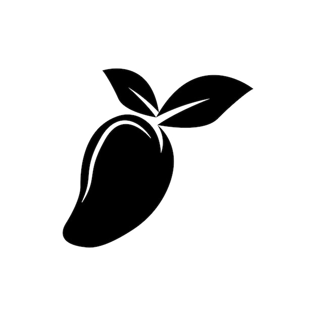 Plantilla de logotipo de ilustración de icono de vector de mango