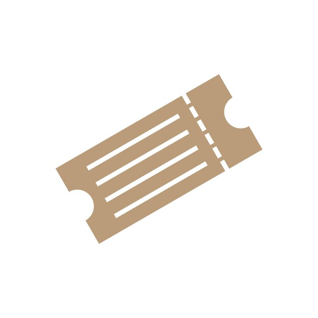 Plantilla de logotipo de ilustración vectorial de icono de boleto