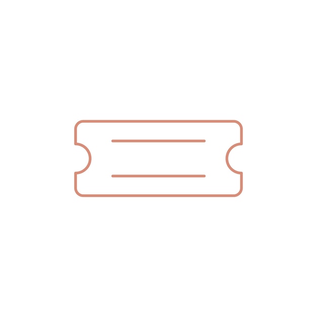 Plantilla de logotipo de ilustración vectorial de icono de boleto