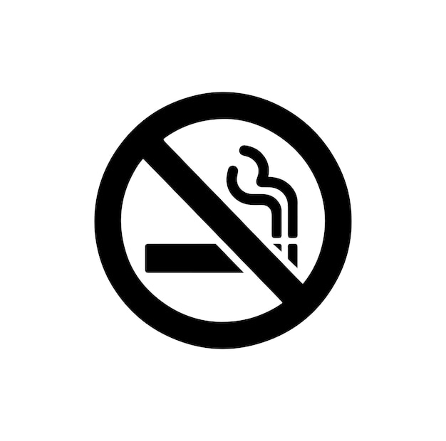 plantilla de logotipo de ilustración vectorial del icono de fumar