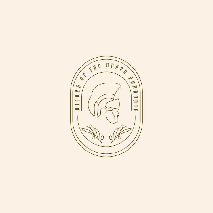 Vector plantilla del logotipo del imperio romano minimalista