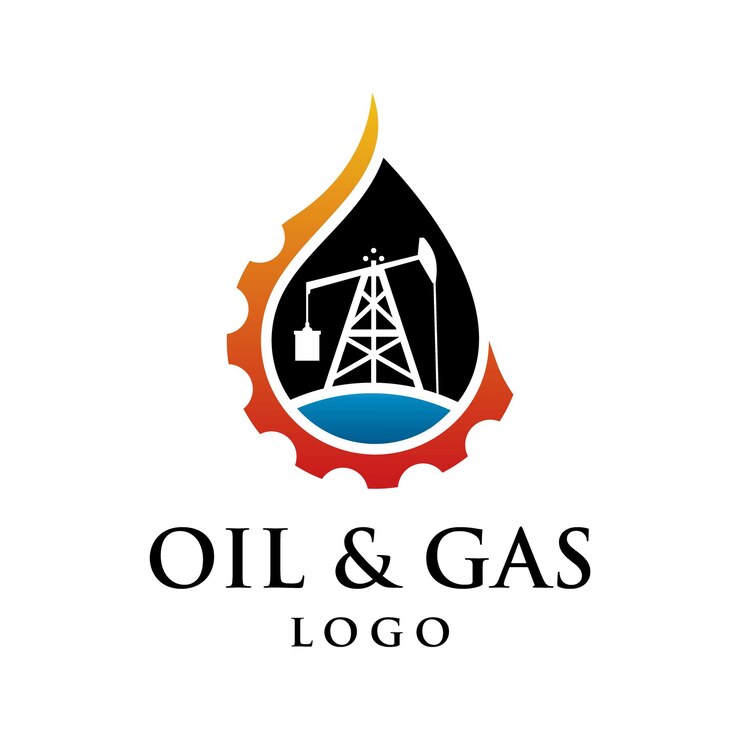 Vector plantilla de logotipo de la industria del petróleo y el gas