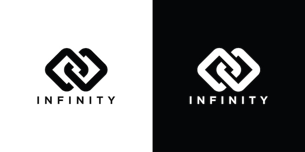 Plantilla de logotipo infinito Vector Premium