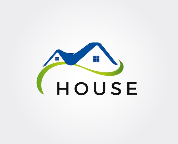 Plantilla de logotipo inmobiliaria, apartamento, condominio, casa, alquiler, negocio. marca, branding, logotipo, empresa, corporativo, identidad. Diseño de estilo limpio, moderno y elegante
