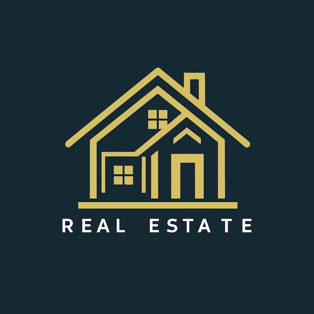 Plantilla de logotipo inmobiliario vectorial