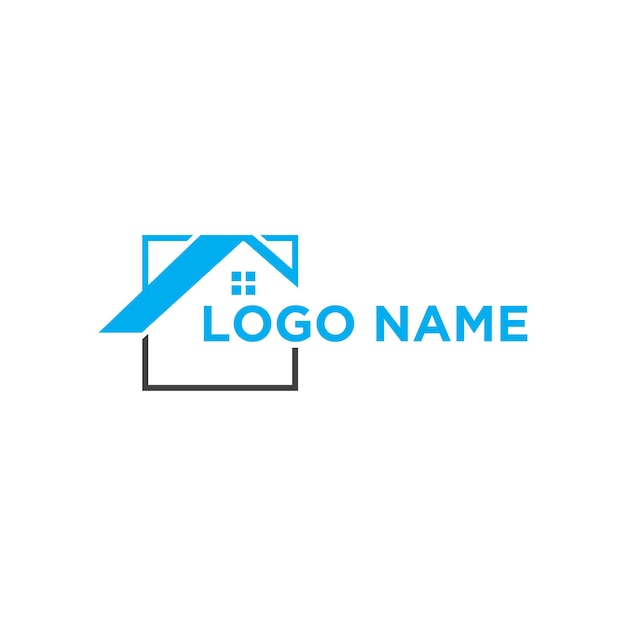 Plantilla de logotipo inmobiliario vectorial