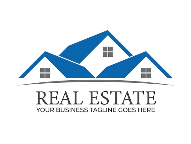 Plantilla de logotipo inmobiliario vectorial
