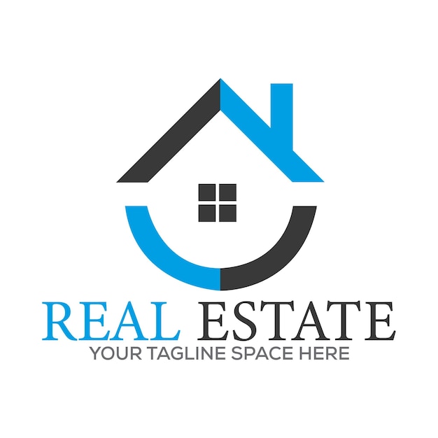 Plantilla de logotipo inmobiliario vectorial