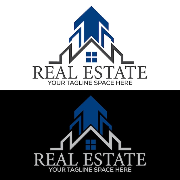 Plantilla de logotipo inmobiliario vectorial