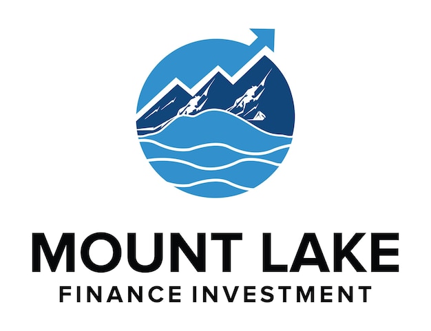 Plantilla de logotipo de inversión de mount lake finance