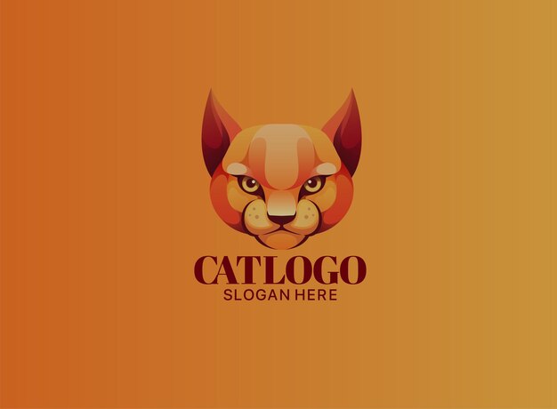 Vector plantilla de logotipo de juego de gato