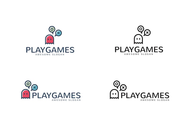 plantilla de logotipo de juegos de juego