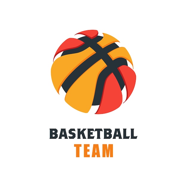 Vector plantilla de logotipo de jugador de baloncesto. juego creativo de deporte