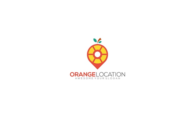 Plantilla de logotipo de jugo de naranja fresco de bebida de punto