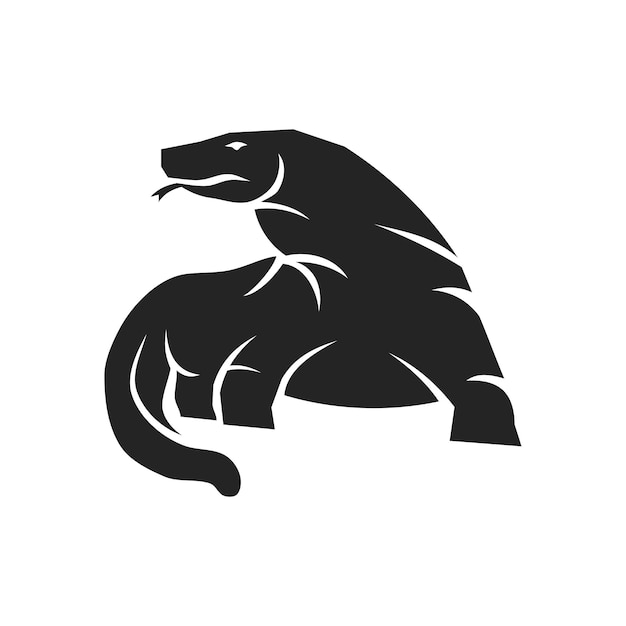 plantilla de logotipo de Komodo icono de identidad de marca aislado resumen gráfico vectorial