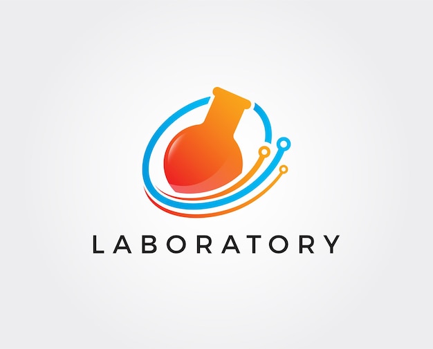 plantilla de logotipo de laboratorio de ciencias