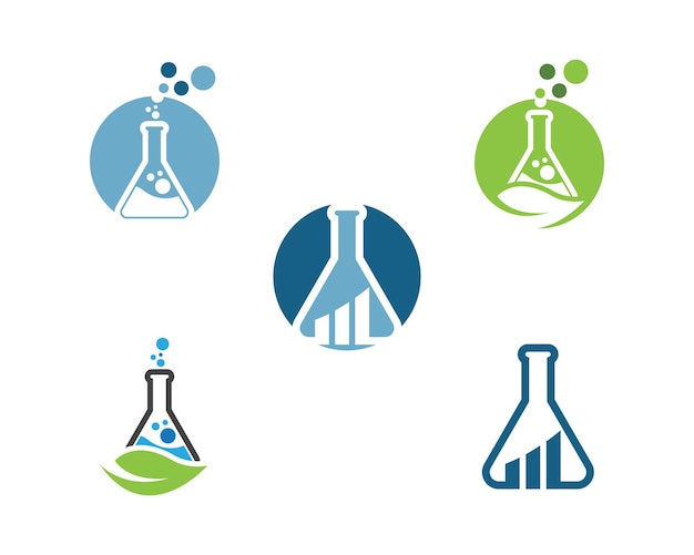 Plantilla de logotipo de laboratorio médico de salud