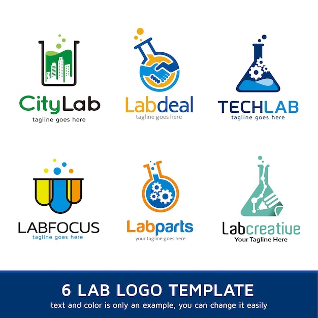 plantilla de logotipo del laboratorio