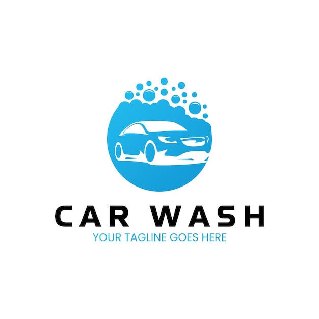 Plantilla de logotipo de lavado de autos