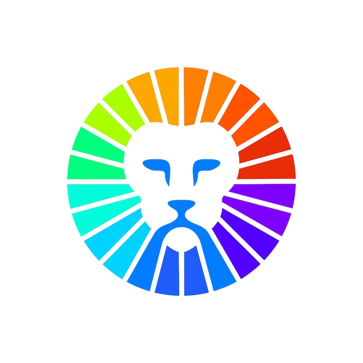 Vector plantilla de logotipo de león vector premium