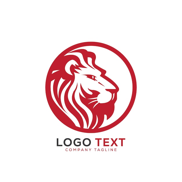 Plantilla de logotipo de león