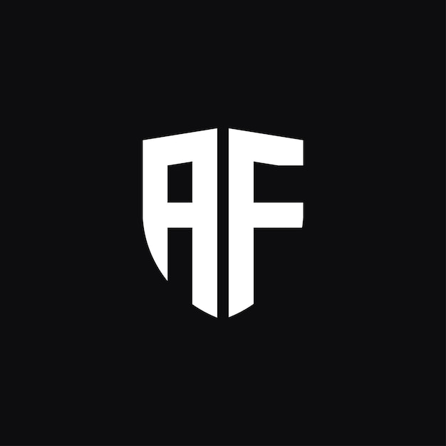 Plantilla de logotipo letra af o fa