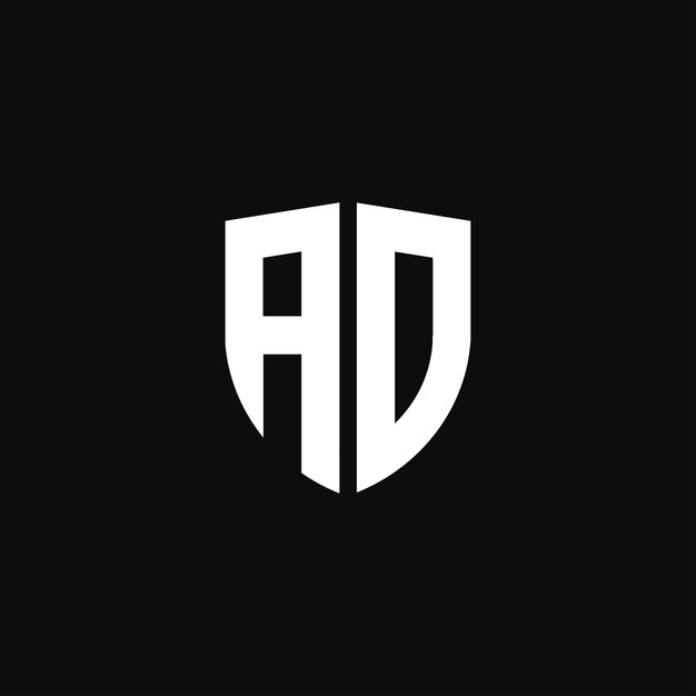 Plantilla de logotipo de letra ao o oa