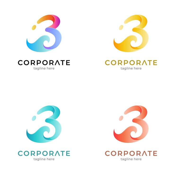Plantilla de logotipo letra B y onda