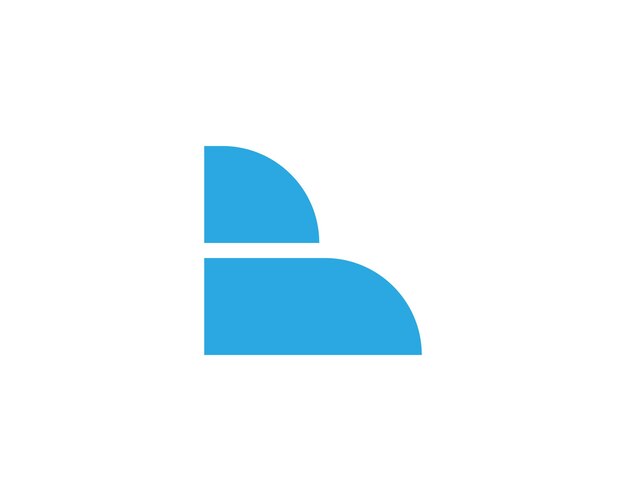 Plantilla del logotipo de la letra b