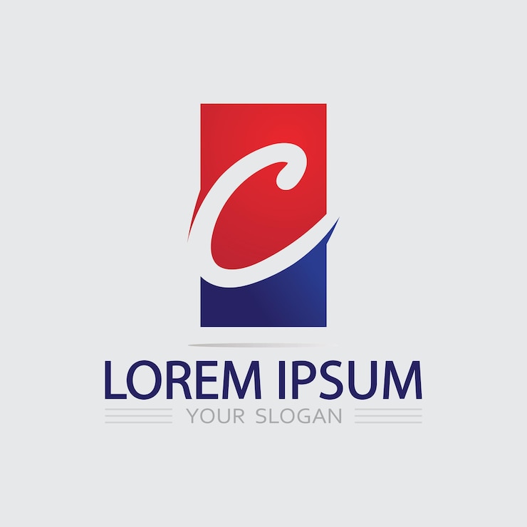 Vector plantilla de logotipo de letra c