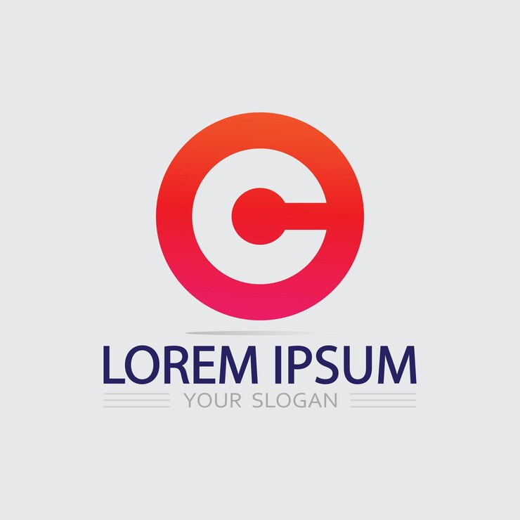 Vector plantilla de logotipo de letra c